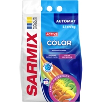 Пральний порошок Sarmix Active Color для всіх типів прання 2.1 кг (4820268104229)