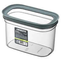 Харчовий контейнер ARDESTO Fresh 1.55л, пластик, прямокутна, сірий (AR1309GG)