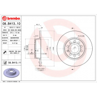 Гальмівний диск Brembo 08.B413.11