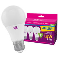 Лампочка ELM B60 12W PA10L E27 4000K 3шт. (18-0142)
