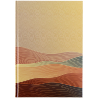 Канцелярська книга Axent Waves А4, 96 аркушів, клітинка, бронзова (8422-563-A)