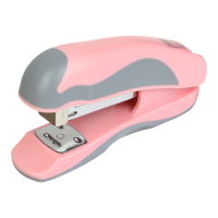 Степлер Buromax пластиковий PASTEL, 20 аркушів, (скоби №24, 26), 111 х 62 х 32 мм, рожевий (BM.4215-10)