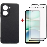 Чохол до мобільного телефона Dengos Xiaomi Redmi A5 Case Soft + 2 Glass (Black) (DG-CTG2P-24)