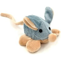 Іграшка для котів Hippie Pet Мишка сіро-бежева 8 см (HIPCT2304066)
