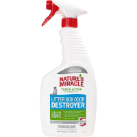 Спрей для тварин 8in1 Nature's Miracle для усунення запахів котячого туалету 709 мл (18065055521)