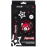 Бейдж Kite набір на липучці та підвіска Aggretsuko (AR25-3010-2)