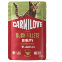 Вологий корм для кішок Carnilove Gravy Duck with Catnip 85 г (8595602584659)