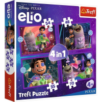 Пазл Trefl Disney Elio Позаземні місії 4 в 1 (35, 48, 54, 70) (5900511346657)