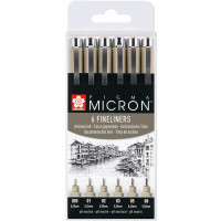 Лайнер Sakura Набір Pigma Micron 6 шт, Чорний (8710141049449)