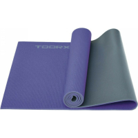 Килимок для йоги Toorx Yoga PVC 173 х 60 х 0,6 см Viola/Antracite (MAT-177) (931139)