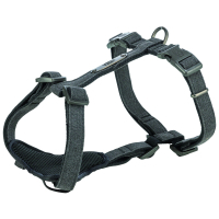 Шлея для собак Trixie CityStyle H-harness Бавовна L–XL 75–120 см 25 мм Чорна (4053032682665)