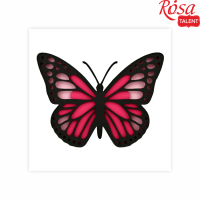 Картина по номерам Rosa Talent 3D Метелик 4 МДФ ґрунтоване, 4 шари, 17х17 см (4823098529033)
