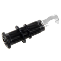Вихідний роз'єм для гітари Paxphil Cylinder Flush Mount Jack (Black) (LJ-20/2P BK)
