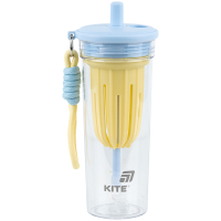 Пляшка для води Kite 650 мл, жовто-блакитний (K25-1219-3)
