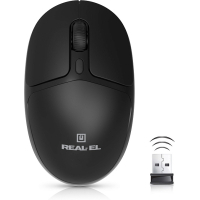 Мишка REAL-EL RM-335W Wireless Black (EL123200055)