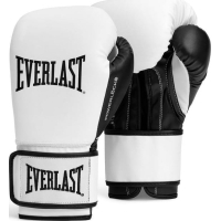 Боксерські рукавички Everlast PowerLock OG Training Gloves P00004005-WH-BK білий, чорний 10 унцій (009283634162)