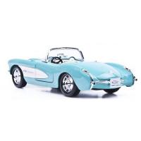 Масштабна модель автомобіля Maisto Chevrolet Corvette 1957 блакитний (1:24) (31275 lt. blue)