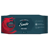 Вологі серветки Smile Men З екстрактом дерева дракона 48 шт. (4823071656893/4823071661958)