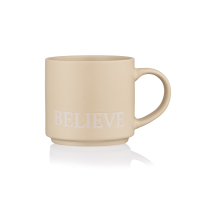 Чашка ARDESTO Believe, 420мл, кераміка, жовтий (AR3043Y)