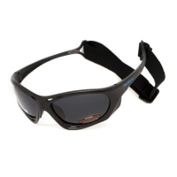 Сонцезахисні окуляри BluWater Hydro Polarized (Dark Gray) Anti-Fog Чорні лінзи в чорній оправі (BW-HYD-SD12)