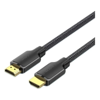 Кабель мультимедійний HDMI M to HDMI M 2.0m 4K60Hz cotton braided black Vention (ALLBH)