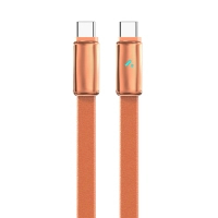 Дата кабель USB-C to USB-C 1.0m 5A 100W ultra-thin orange ColorWay (CW-CBPDCC100-OR)