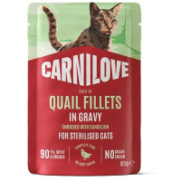 Вологий корм для кішок Carnilove Gravy Quail with Dandelion Sterilised 85 г (8595602584642)