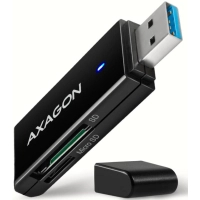 Зчитувач флеш-карт AXAGON USB-A 3.2 to SD/microSD 5Gbps black (CRE-S2N)