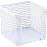 Підставка-куб для листів і паперів Axent 100x100x100mm, mesh, white (2112-21-A)