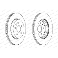 Гальмівний диск FERODO DDF1805C