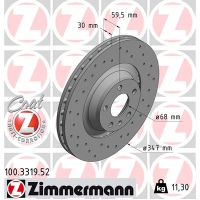 Гальмівний диск ZIMMERMANN 100.3319.52