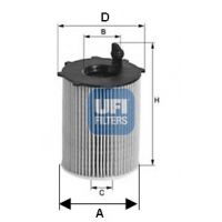Фільтр масляний UFI 25.168.00