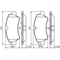 Гальмівні колодки Bosch 0986494796