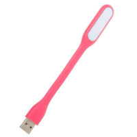 Лампа USB Optima LED, гнучка, рожевий (UL-001-PI)