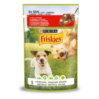 Вологий корм для собак Purina Friskies з яловичиною та картоплею у підливці 85 г (8445290751034)