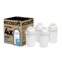Система фільтрації води Ecosoft К-т Картриджів для кувшинів покращений (3+1 шт) (CRVK4ECO)