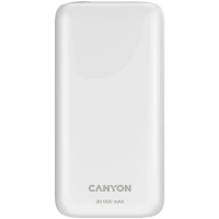 Батарея універсальна Canyon PB-301 30000mAh PD/20W, QC/3.0 (CNE-CPB301W)