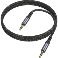 Кабель мультимедійний 3.5mm M to 3.5mm M 1.0m grey BOROFONE (6941991118968)