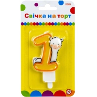 Свічка Maxi Llama "1" висотою 7,62 см (MX622068-1)