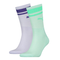 Шкарпетки Puma Crew Heritage Stripe Unisex 261058001-004 фіолетовий/м'ятний 39-42 (8718824801117)
