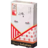 Маска для обличчя Lululun Premium Face Mask Kyoto Maiko Зволожуюча З екстрактом саке та бін-цукє 1 шт х 5 уп (4582305063394)