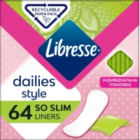 Щоденні прокладки Libresse Dailies Style So Slim 64 шт. (7322540575477)