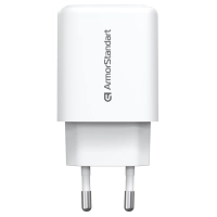 Зарядний пристрій Armorstandart 1xUSB-C + 1xUSB 20W GaN white (ARM89531)