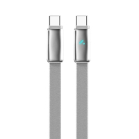Дата кабель USB-C to USB-C 1.0m 5A 100W ultra-thin gray ColorWay (CW-CBPDCC100-GR)