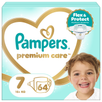 Підгузки Pampers Premium Care Розмір 7 15+ кг 64 шт (8006530260145)