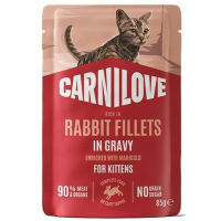 Вологий корм для кішок Carnilove Gravy Rabbit with Marigold Kitten 85 г (8595602584697)