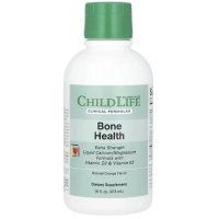 Вітамінно-мінеральний комплекс ChildLife Clinicals Кальцій та магній з вітамінами D3 та K2, смак апельсину, Liquid (CLC30702)