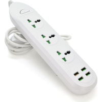 Мережевий фільтр живлення Voltronic TВ-Т16, 4роз, 3*USB White (ТВ-Т16-White)