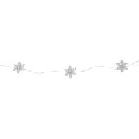 Гірлянда Chomik Сніжинки струна 2,2 м, 20 LED теплий білий, 2АА (5900779854208)