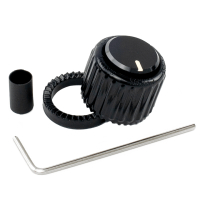 Ручка для потенціометра D'Addario Loknob Large Black Plastic Knob (PW-LNL-01B)